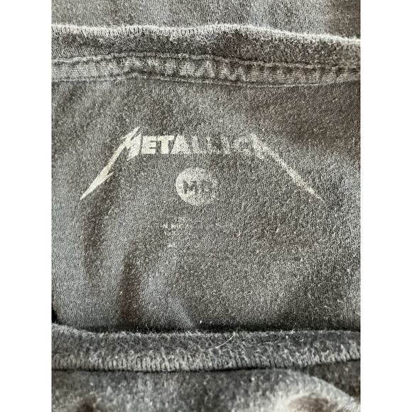 Metallica Tshirt Skull With Hood Graphic Crewneck T-Shirt Men’s Size M - Picture 5 of 5